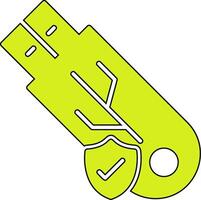 Usb Secure Vecto Icon vector