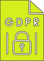 gdpr vecto icono vector