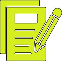 Notes Writing Vecto Icon vector