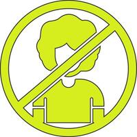 Person Not Allowed Vecto Icon vector