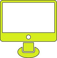 Moniter Screen Vecto Icon vector