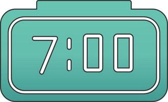 Digital Clock Vecto Icon vector