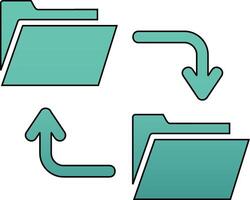 Data Transfer Vecto Icon vector