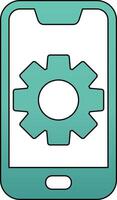 Mobile Setting Vecto Icon vector