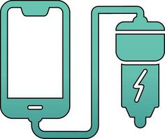 Car phone charging Vecto Icon vector