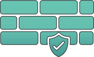 Firewall Vecto Icon vector