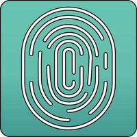 Fingerprint Vecto Icon vector