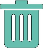 Dustbin Vecto Icon vector