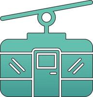 Cable Car Vecto Icon vector