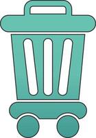 Trash Bin Vecto Icon vector