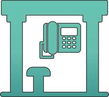 Telephone Box Vecto Icon vector