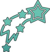 Shooting Stars Vecto Icon vector