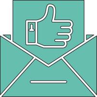 Email Like Vecto Icon vector