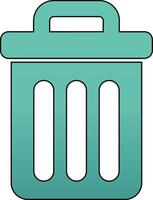 Trash Bin Vecto Icon vector