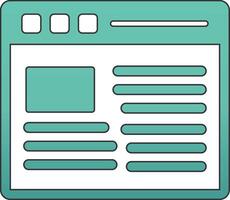 Web Page Vecto Icon vector