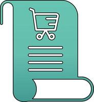 compras lista vecto icono vector