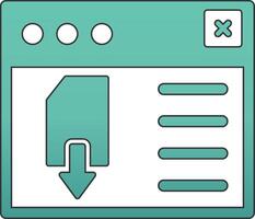 Page Download Vecto Icon vector