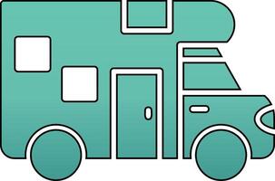 Camper Van Vecto Icon vector