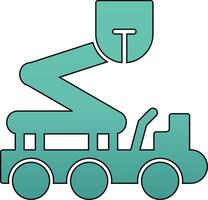 Boom Lift Vecto Icon vector