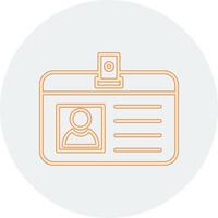 Identification Card Vecto Icon vector