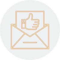 Email Like Vecto Icon vector