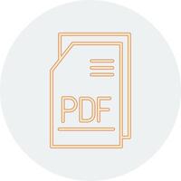 pdf archivo vecto icono vector