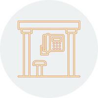 Telephone Box Vecto Icon vector