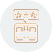 Delivery Box Rating Vecto Icon vector