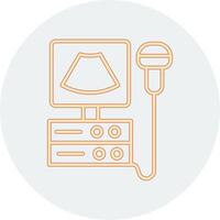 Ultrasound Machine Vecto Icon vector