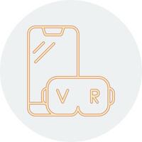 virtual realidad vecto icono vector