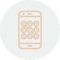 Mobile Security Vecto Icon vector