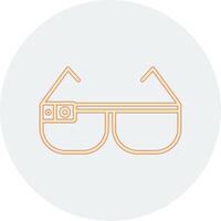 Smart Glasses Vecto Icon vector