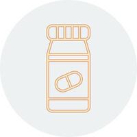 Pills Bottle Vecto Icon vector