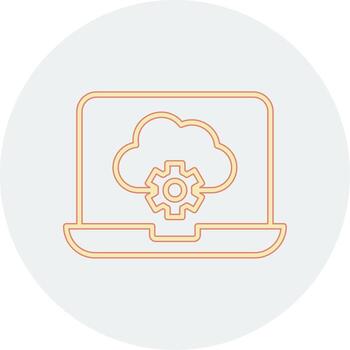 Cloud Computing Vecto Icon vector