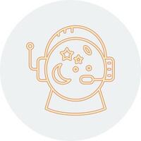 astronauta casco vecto icono vector