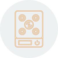 Induction Stove Vecto Icon vector