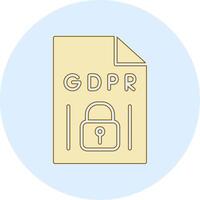 gdpr vecto icono vector