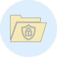 Secure Folder Vecto Icon vector