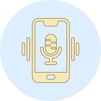 Mobile Voice Assistant Vecto Icon vector
