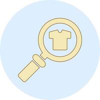 Cloth Search Vecto Icon vector