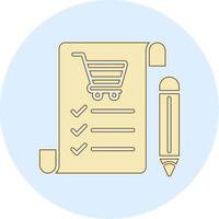 compras lista vecto icono vector