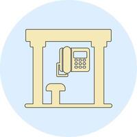 teléfono caja vecto icono vector