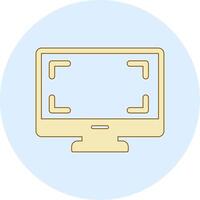 Monitor Vecto Icon vector
