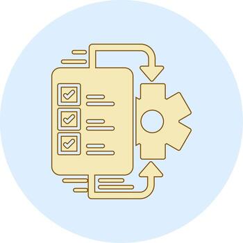 flujo de trabajo vecto icono vector