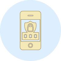 Mobile Security Vecto Icon vector