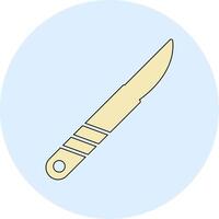 quirúrgico cuchillo vecto icono vector