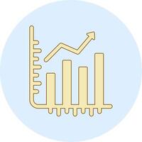 Stocks Growth Vecto Icon vector