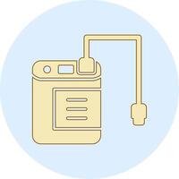 External Hard Drive Vecto Icon vector