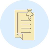 Pin Notes Vecto Icon vector
