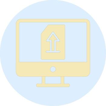 Upload File Vecto Icon vector